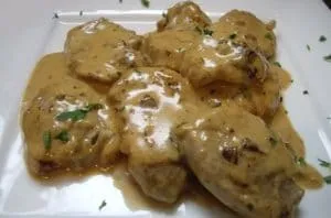 Filetto di maiale al pepe verde