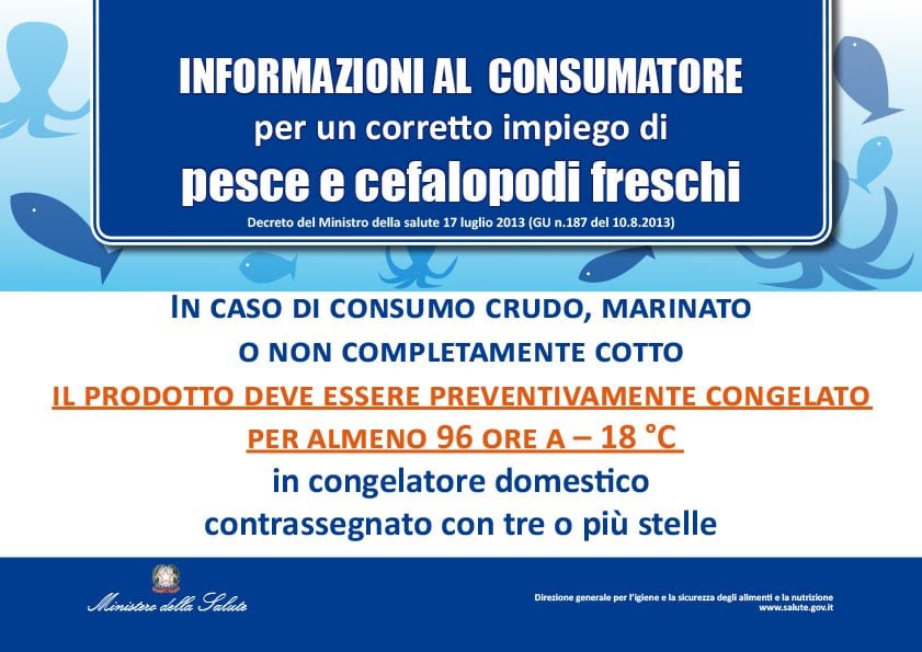 anisakidosi mangiando pesce crudo
